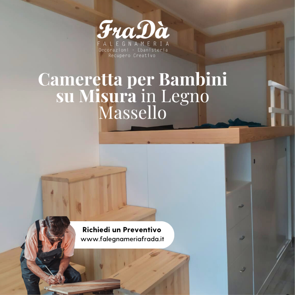 Cameretta su Misura per Bambini in Legno